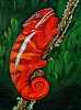 Chameleon: Oil on Canvas, 39x49cm